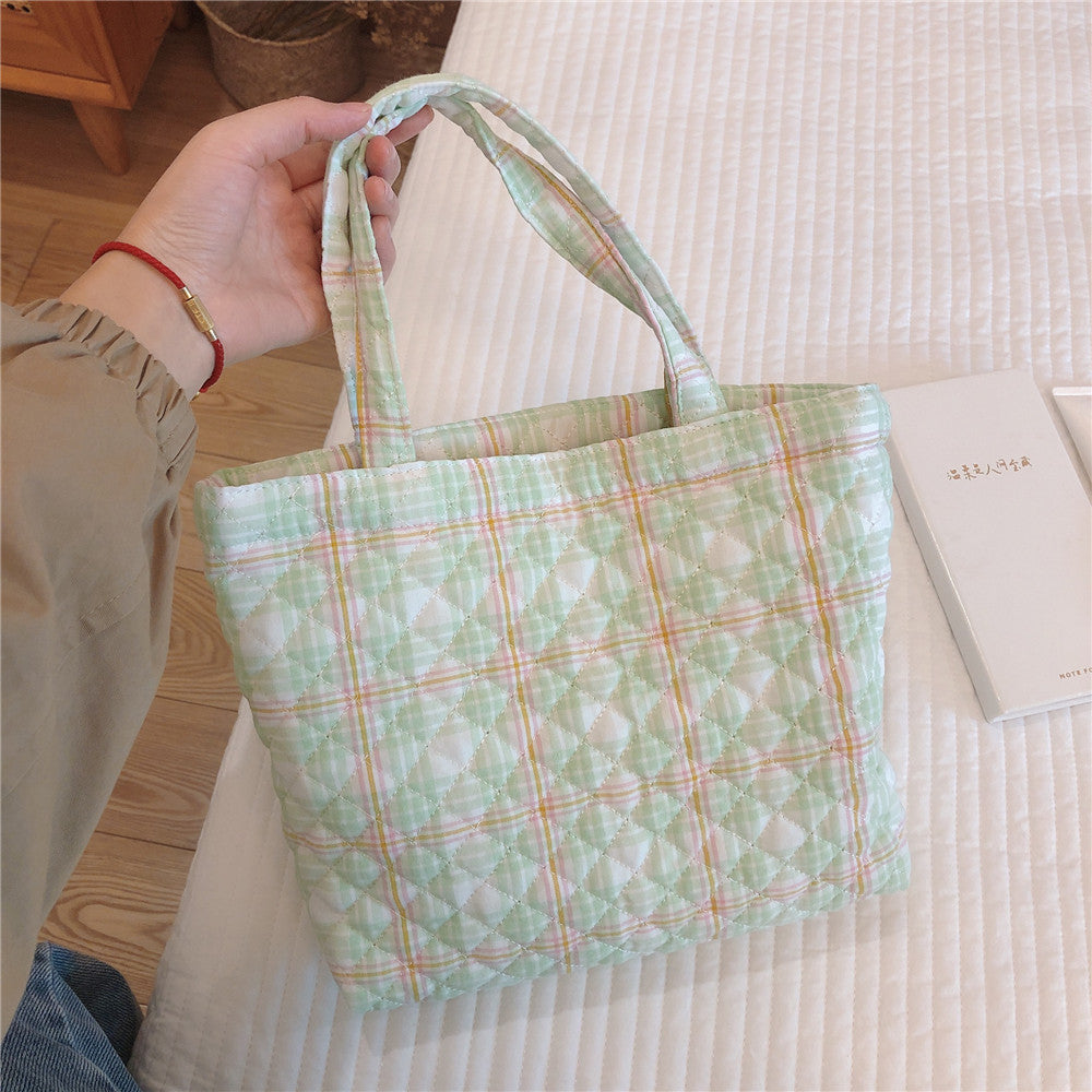 143 Grid Pattern Cosmetic Bag Soft Makeup Storage Handbag Multipurpose Toiletries Organizer Pouch Travel Accessories Storage Purse 143 Grid Pattern Cosmetic Bag Soft Makeup Storage Handbag Multipurpose Toiletries Organizer Pouch Travel Accessories Storage Purse